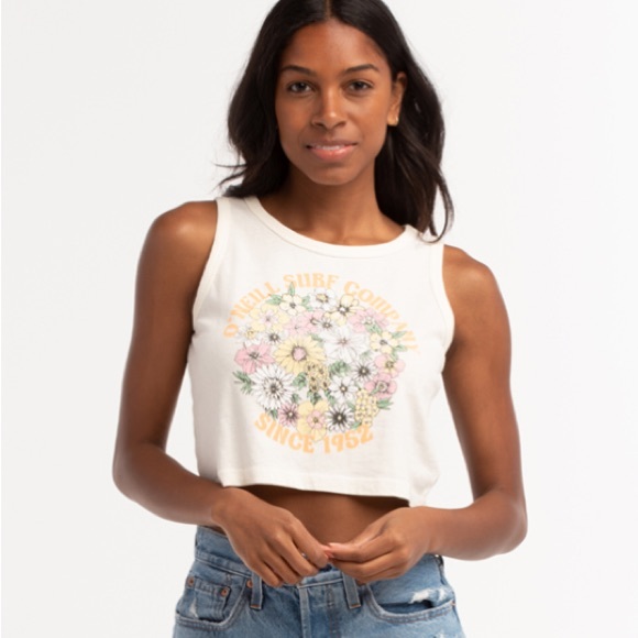 O'Neill Tops - NWT O’Neill Flower Town Crop Tank Top